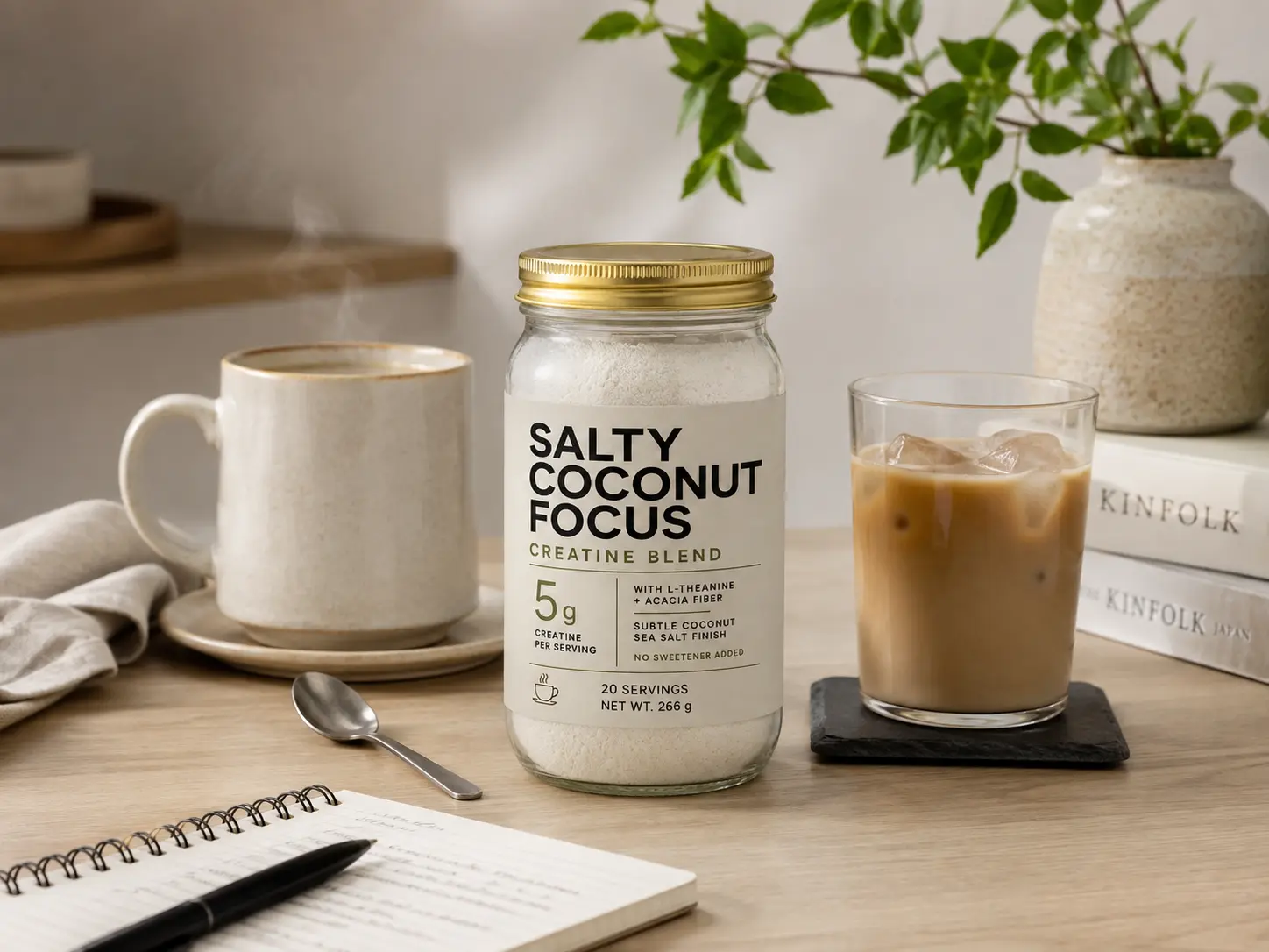 コーヒーとSALTY COCONUT FOCUS