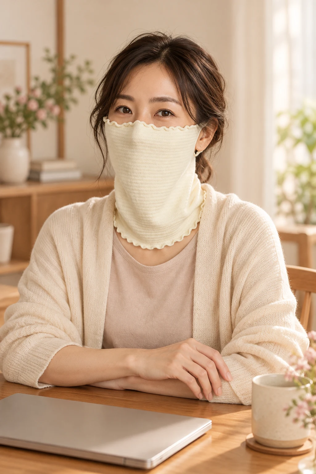 日常の中でマスクを使うイメージ
